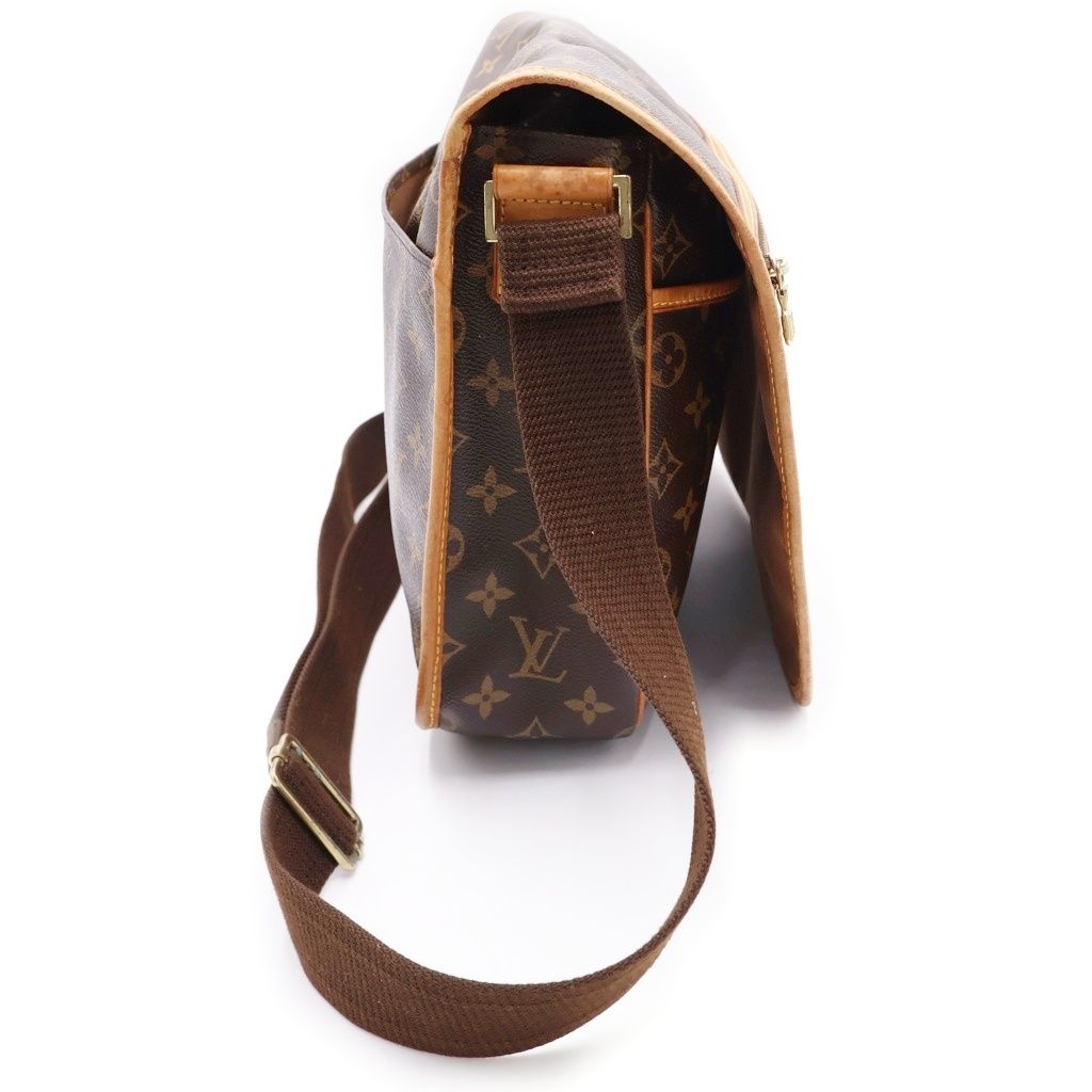 Louis Vuitton Monogram Messenger Bosford GM Shoulder Bag Brown Leather Gold — view 3