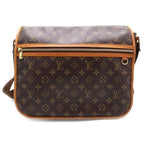 Louis Vuitton Monogram Messenger Bosford GM Shoulder Bag Brown Leather Gold