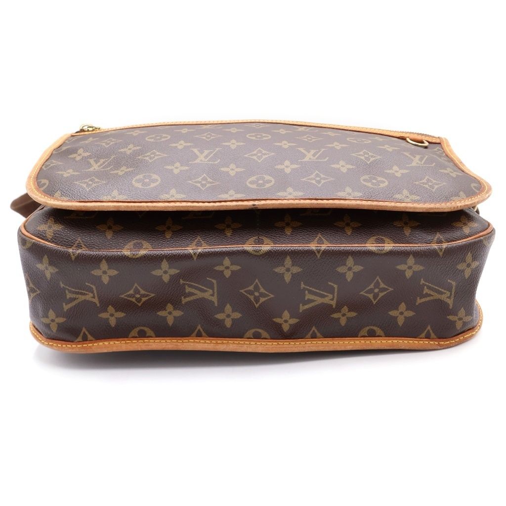 Louis Vuitton Monogram Messenger Bosford GM Shoulder Bag Brown Leather Gold — view 4