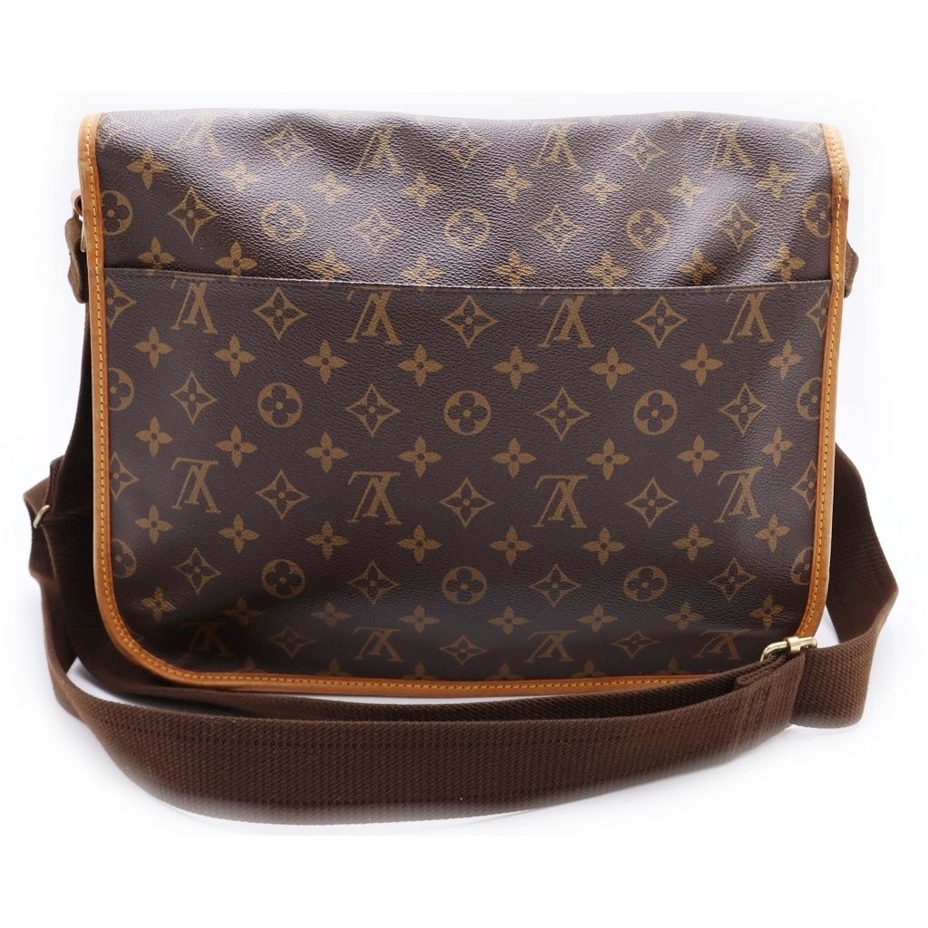 Louis Vuitton Monogram Messenger Bosford GM Shoulder Bag Brown Leather Gold — view 2