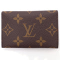 Louis Vuitton Monogram Card Holder Slim Case Gold Brown