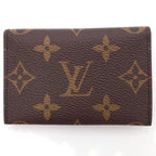 Louis Vuitton Monogram Card Holder Slim Case Gold Brown