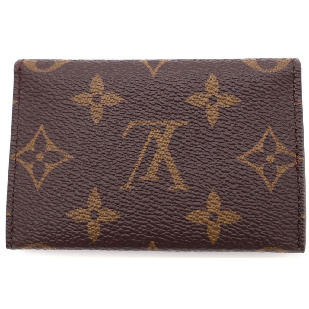 Louis Vuitton Monogram Card Holder Slim Case Gold Brown — view 2