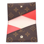 Louis Vuitton Monogram Card Holder Slim Case Gold Brown — view 4
