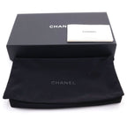 Chanel Quilted Wallet Black Caviar Leather Gold — view 6
