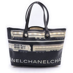 Chanel Central Station Tote Black Leather Silver — view 2