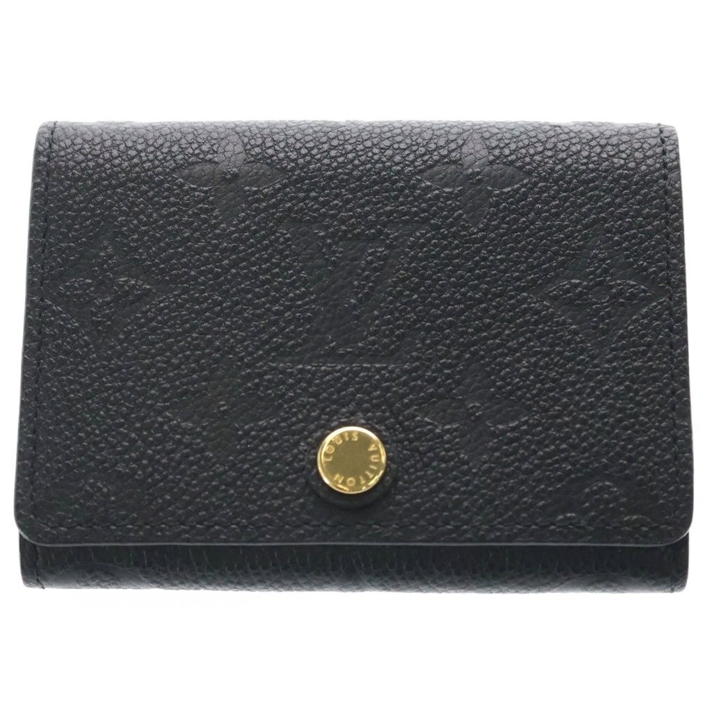 Louis Vuitton Monogram Empreinte Business Card Holder Case Black