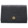 Louis Vuitton Monogram Empreinte Business Card Holder Case Black