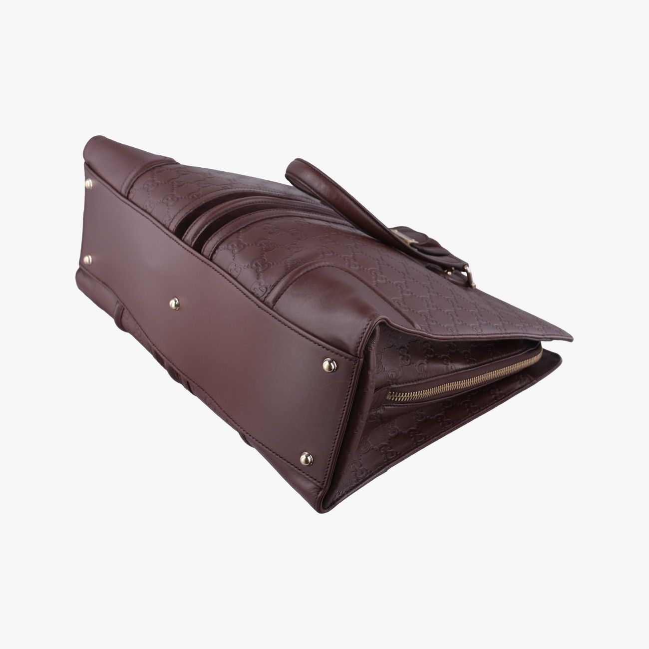 Gucci Treasure Bordeaux Leather Handbag — view 4