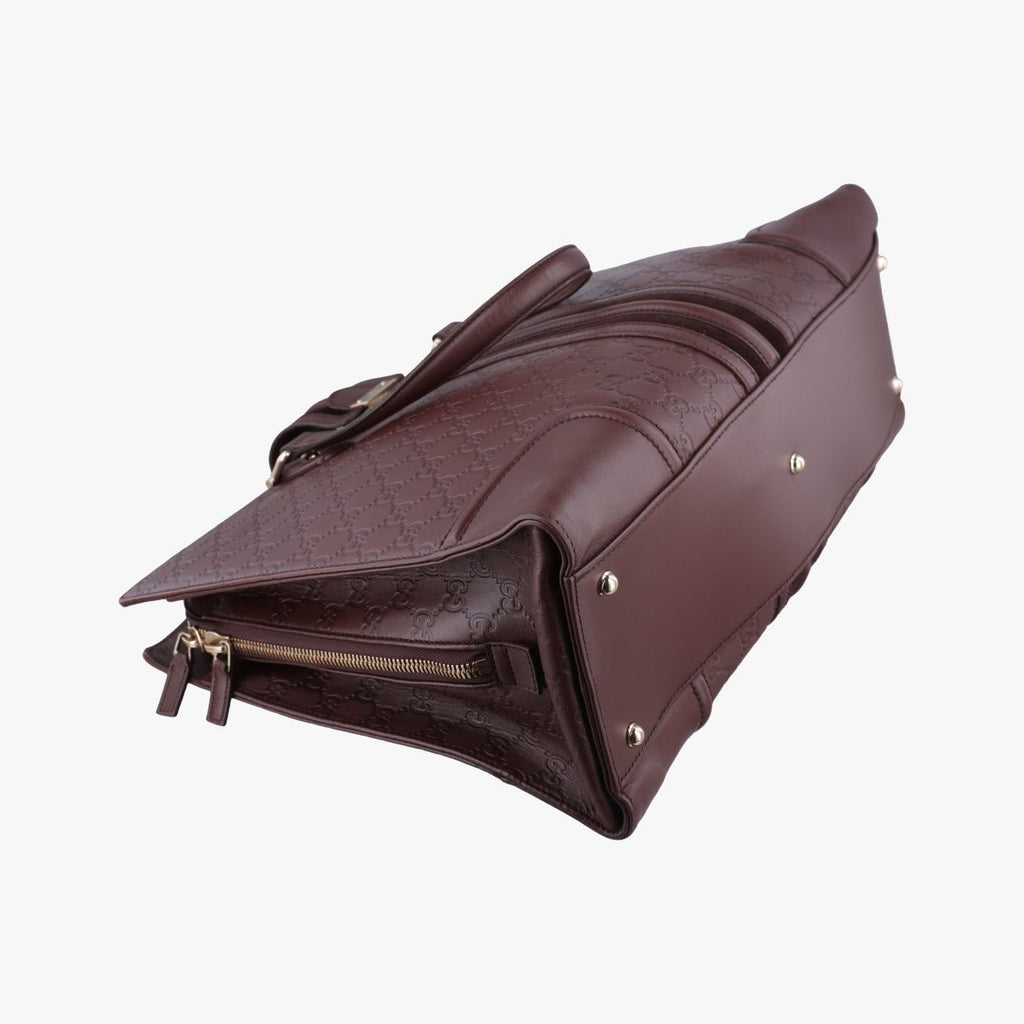 Gucci Treasure Bordeaux Leather Handbag — view 5