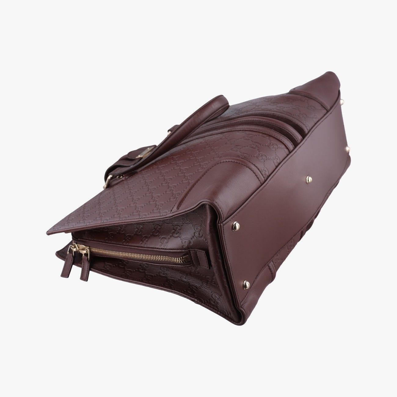 Gucci Treasure Bordeaux Leather Handbag — view 5
