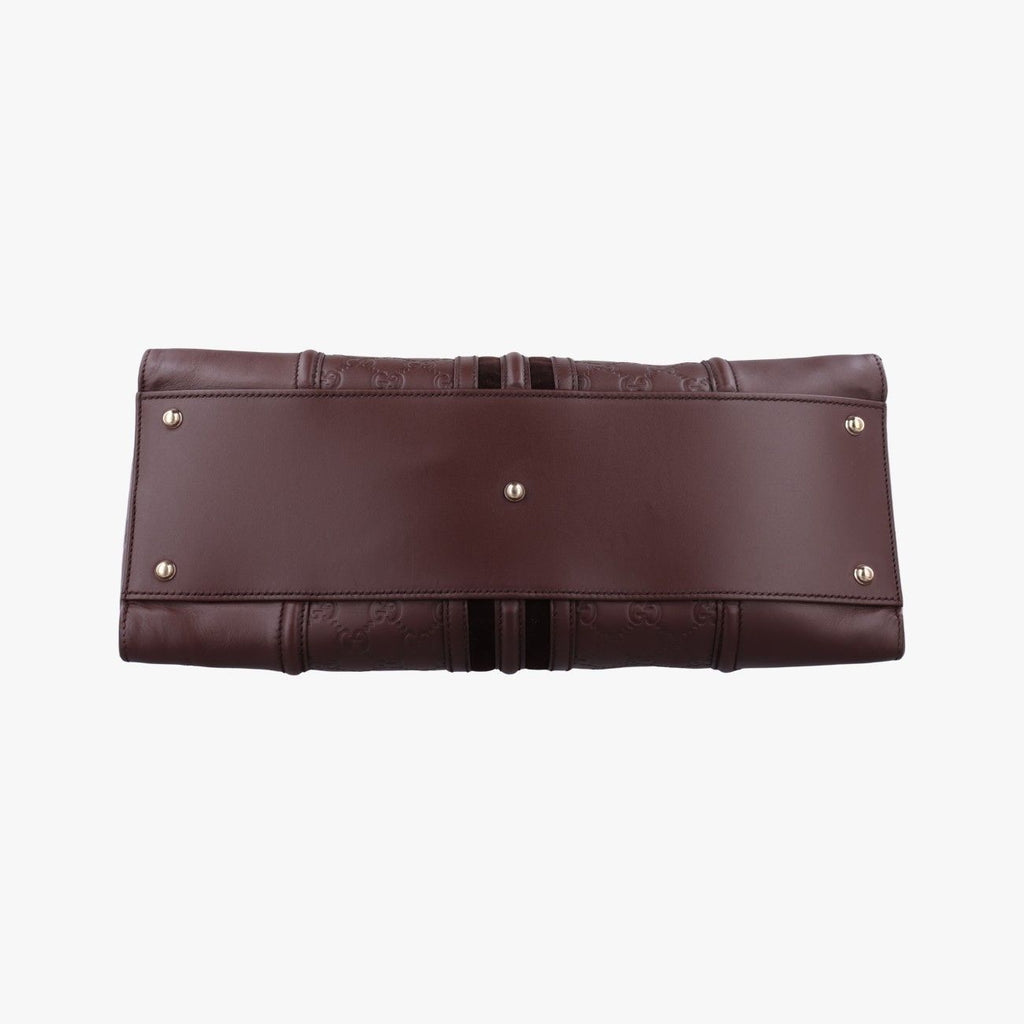 Gucci Treasure Bordeaux Leather Handbag — view 3