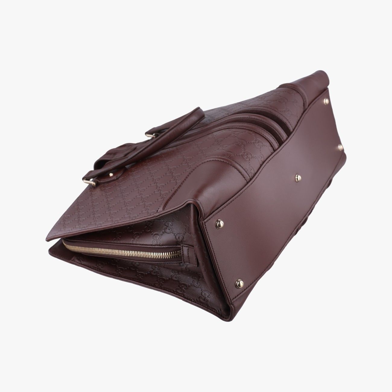 Gucci Treasure Bordeaux Leather Handbag — view 7