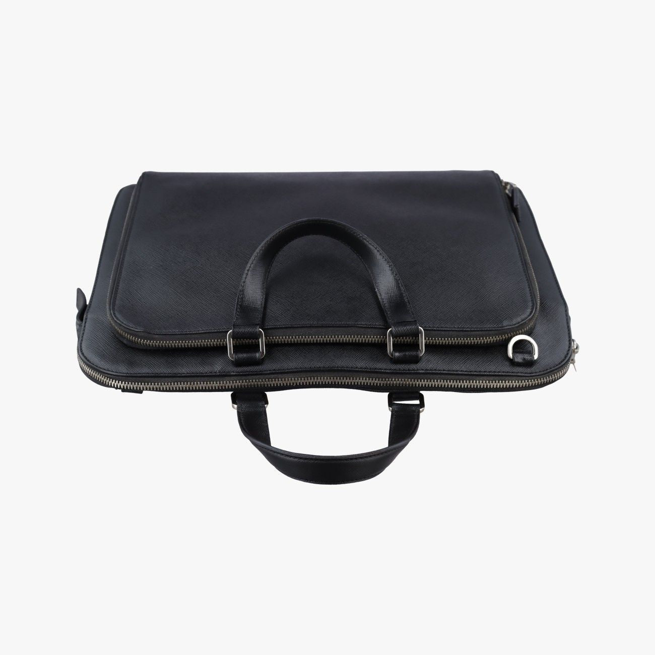 Prada Black Saffiano Leather 31 Handbag — view 8