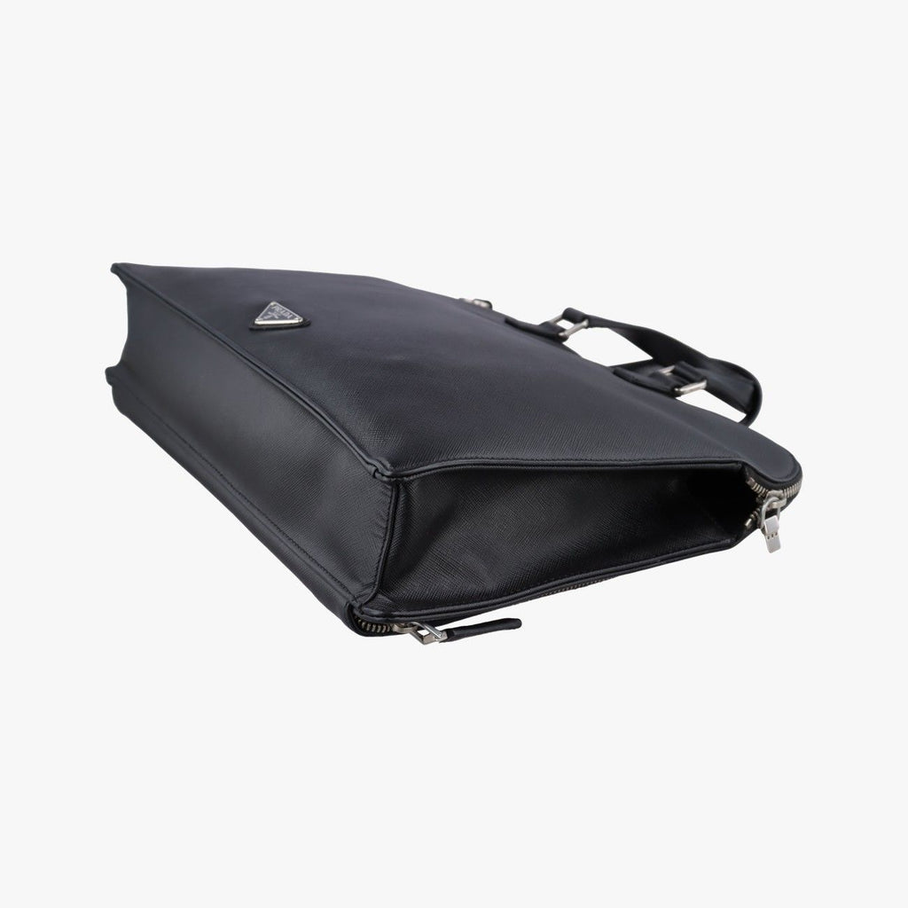 Prada Black Saffiano Leather 31 Handbag — view 6