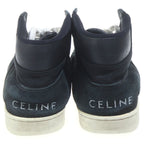 Celine Trainer Suede Mesh Contrast Mid Cut Sneakers Black — view 3