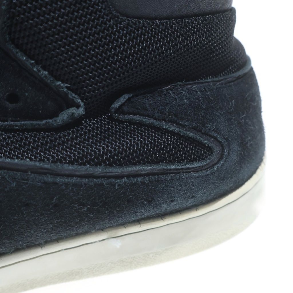 Celine Trainer Suede Mesh Contrast Mid Cut Sneakers Black — view 6