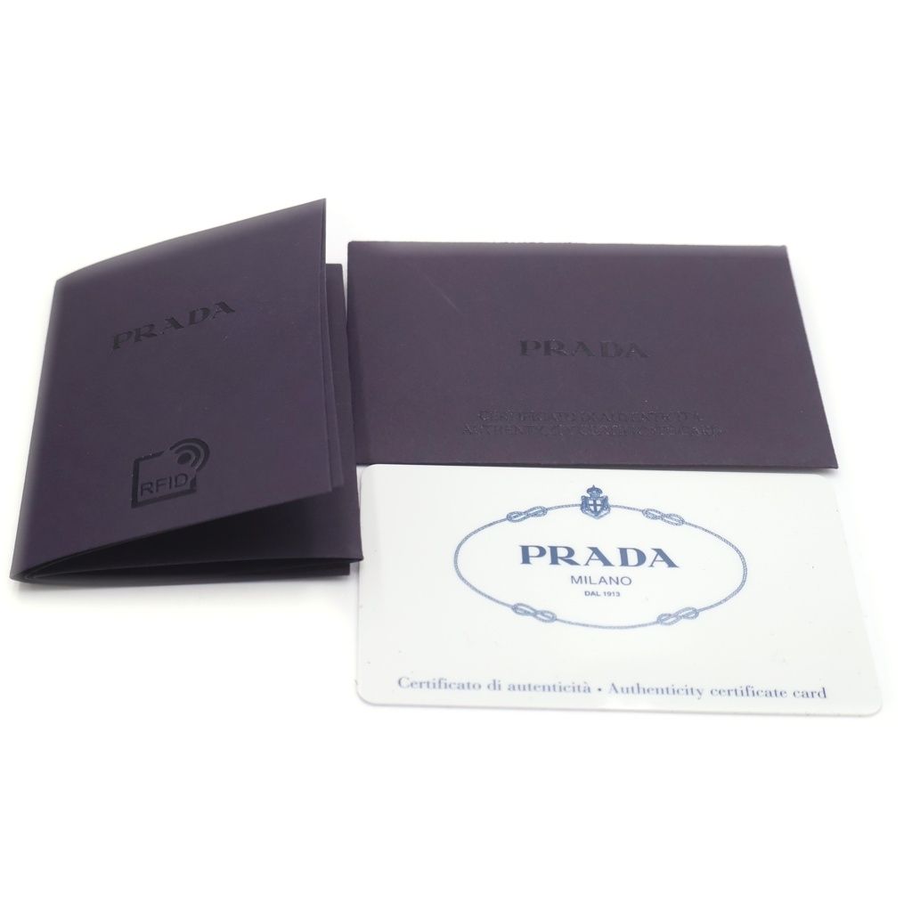 Prada Saffiano Galleria Triangle Logo Leather Gold Handbag Black — view 9