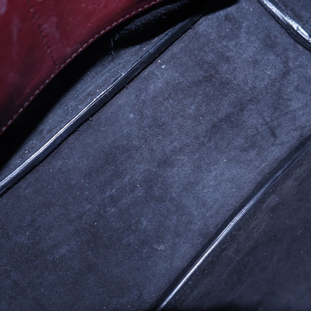 Celine Soft Cube Small 2-Way Handbag Black Red Leather — view 7