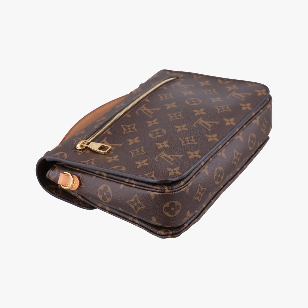 Louis Vuitton Pochette Metis MM Monogram Brown Canvas Handbag — view 7