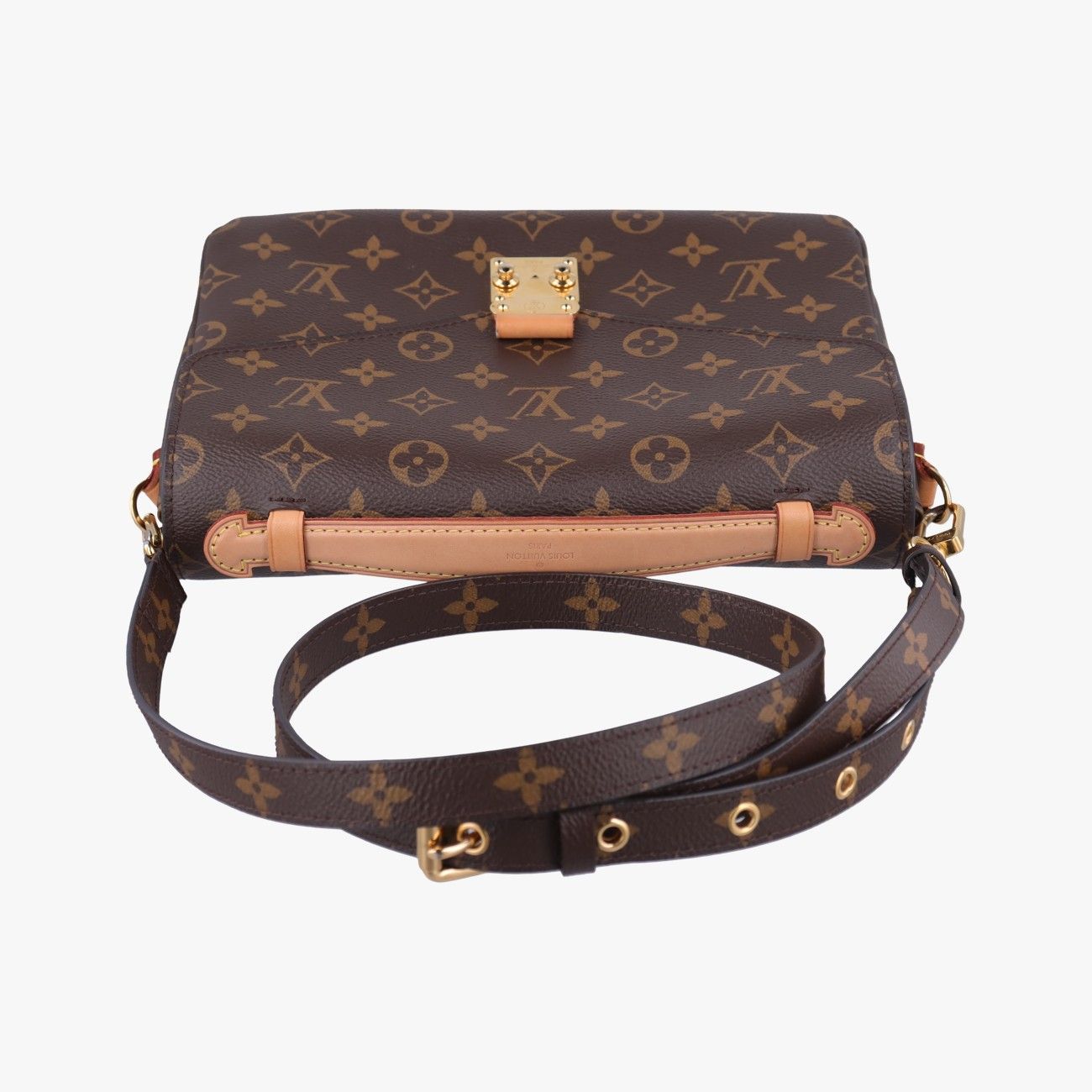 Louis Vuitton Pochette Metis MM Monogram Brown Canvas Handbag — view 8
