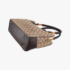 Gucci GG Canvas Bamboo Beige Brown Handbag — view 6