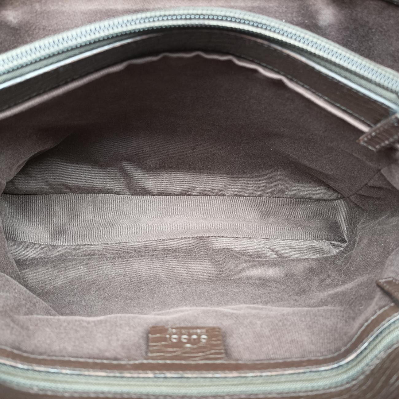 Gucci GG Canvas Bamboo Beige Brown Handbag — view 9