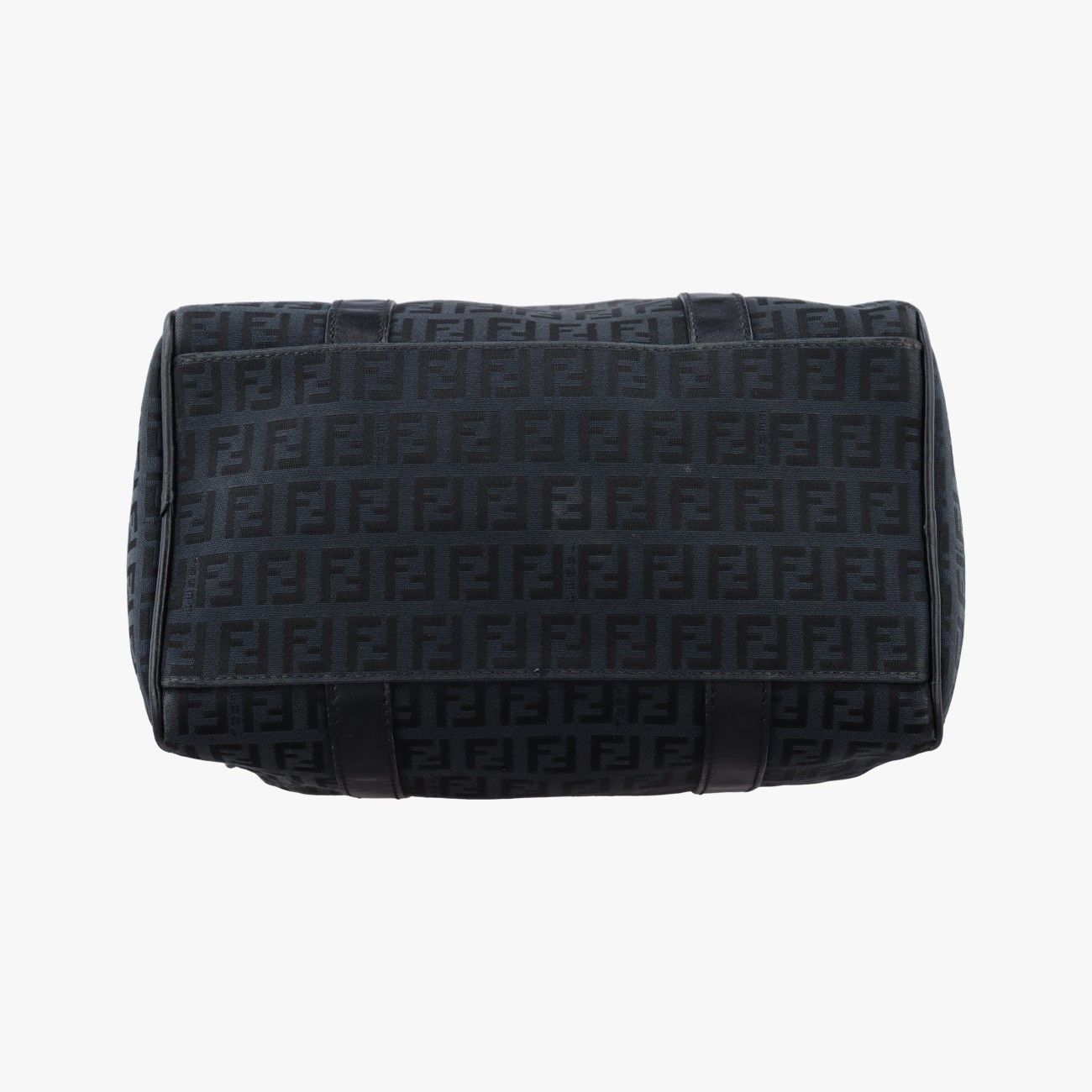 Fendi Zucchi Nifo Baulette Black Canvas Leather Jq5 Handbag — view 3