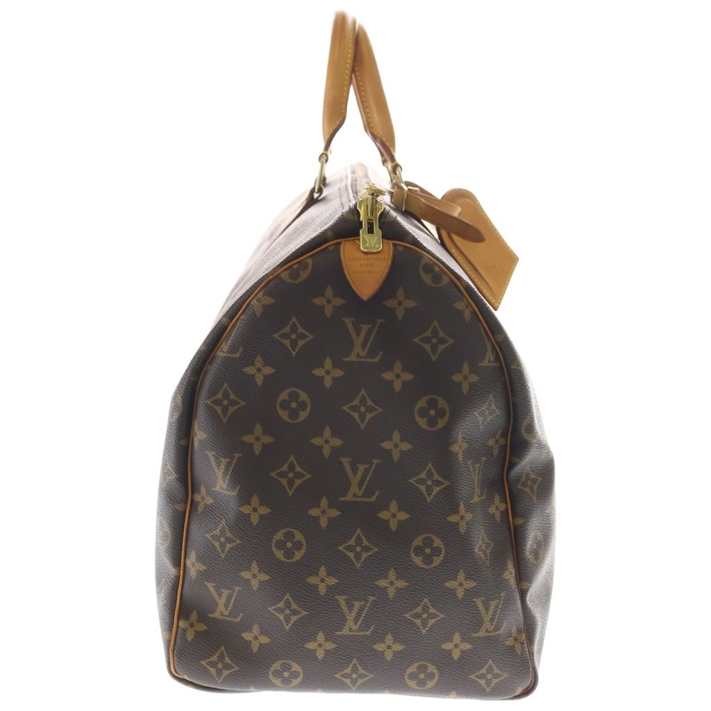Louis Vuitton Keepall 50 Monogram Leather Boston Bag Gold Brown — view 3