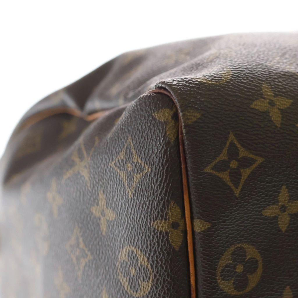 Louis Vuitton Keepall 50 Monogram Leather Boston Bag Gold Brown — view 5
