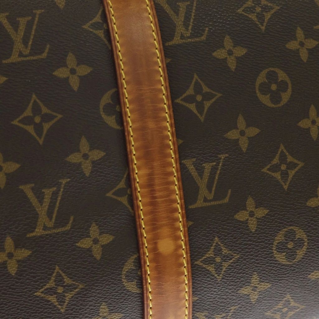 Louis Vuitton Keepall 50 Monogram Leather Boston Bag Gold Brown — view 6