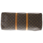 Louis Vuitton Keepall 50 Monogram Leather Boston Bag Gold Brown — view 4