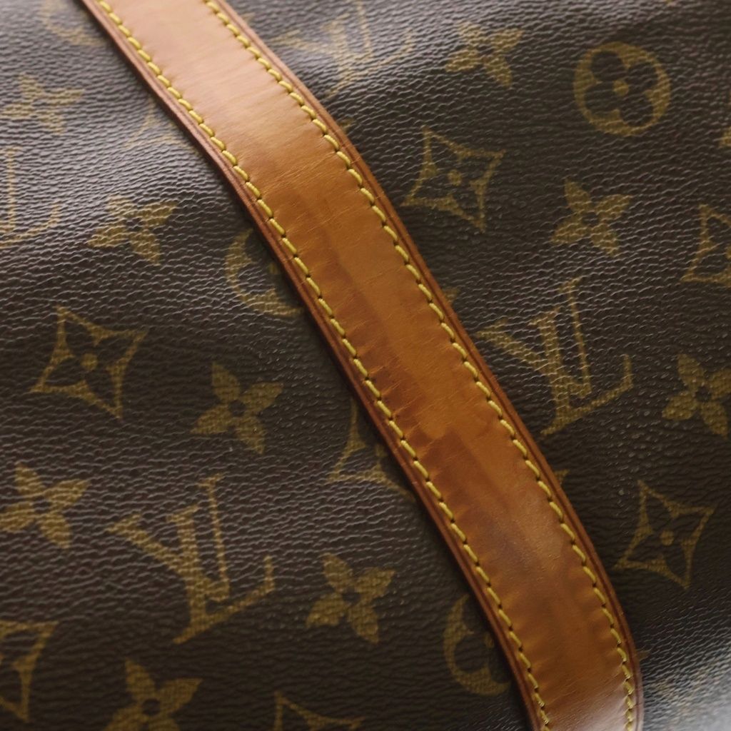 Louis Vuitton Keepall 50 Monogram Leather Boston Bag Gold Brown — view 7