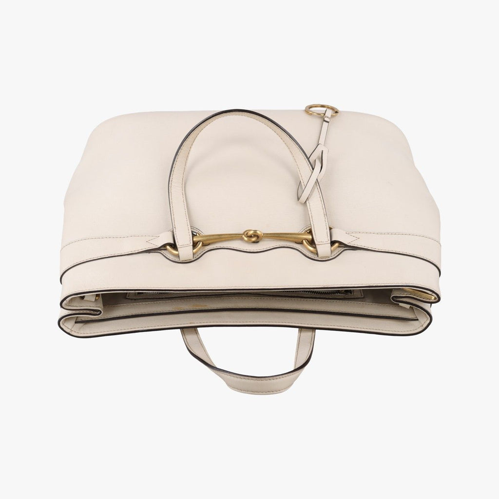 Gucci Bright Bit White Leather Handbag — view 8