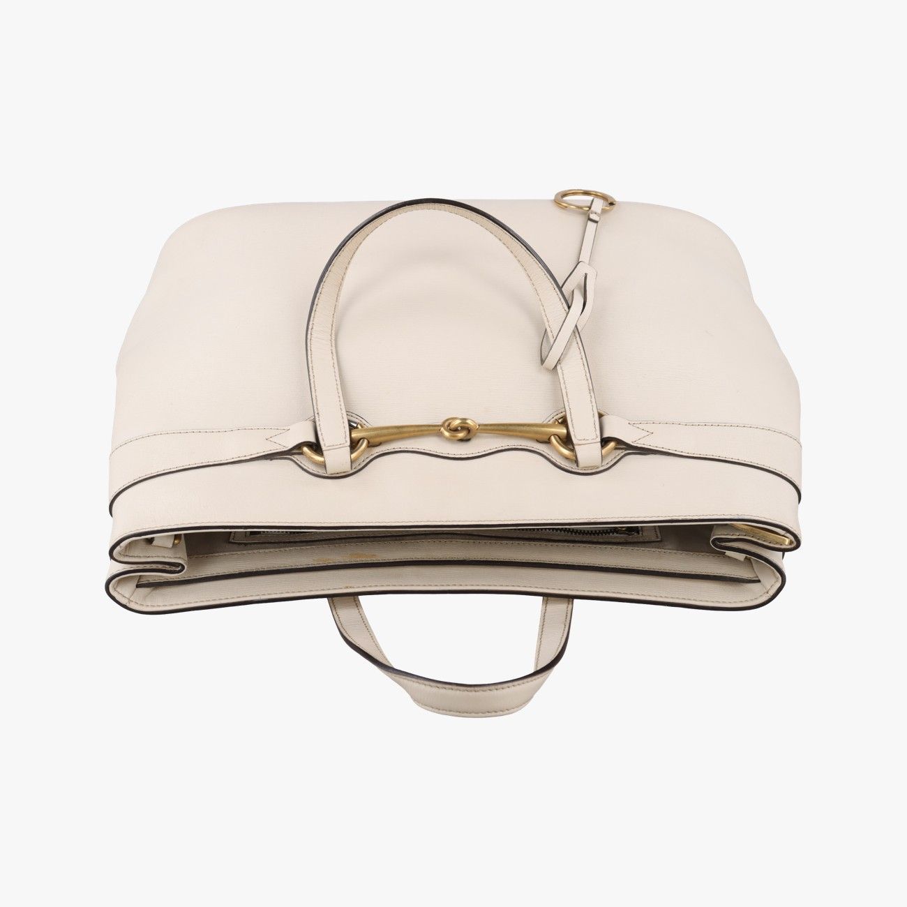 Gucci Bright Bit White Leather Handbag — view 8