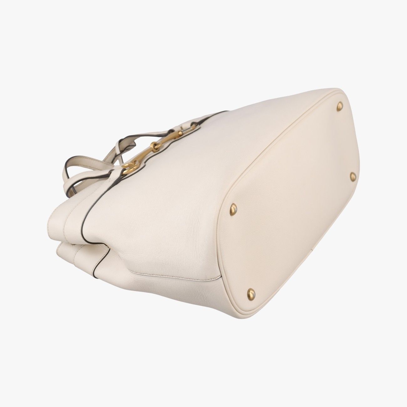 Gucci Bright Bit White Leather Handbag — view 5