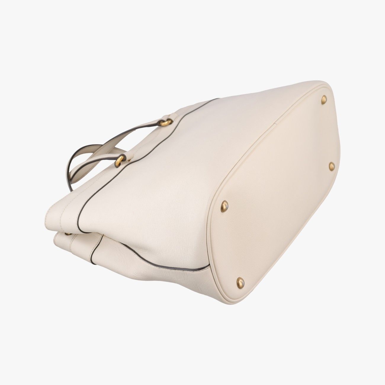 Gucci Bright Bit White Leather Handbag — view 7