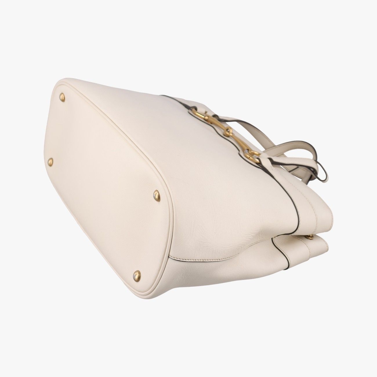 Gucci Bright Bit White Leather Handbag — view 4