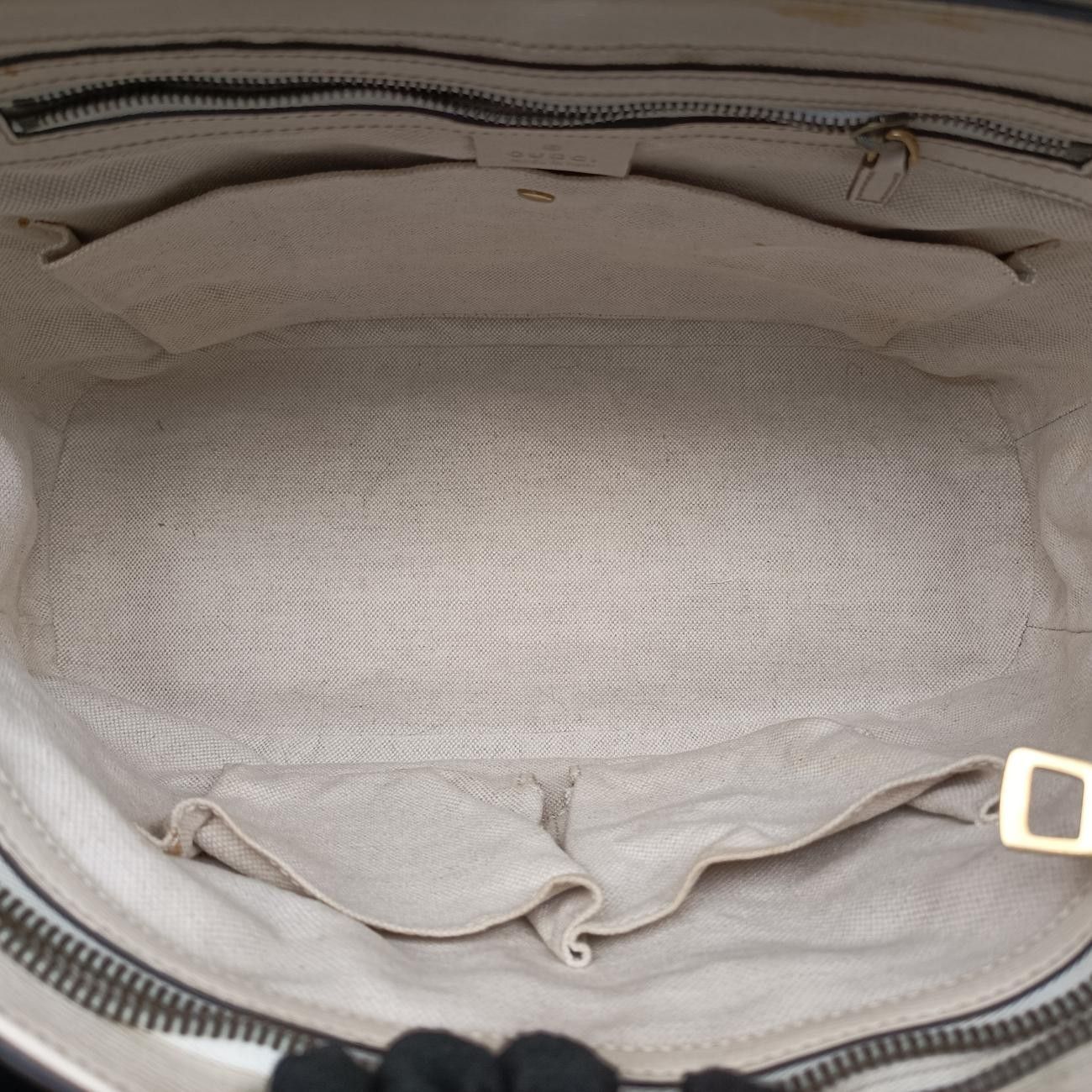 Gucci Bright Bit White Leather Handbag — view 9