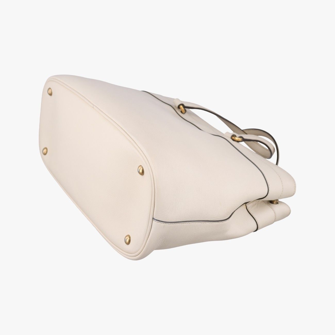 Gucci Bright Bit White Leather Handbag — view 6