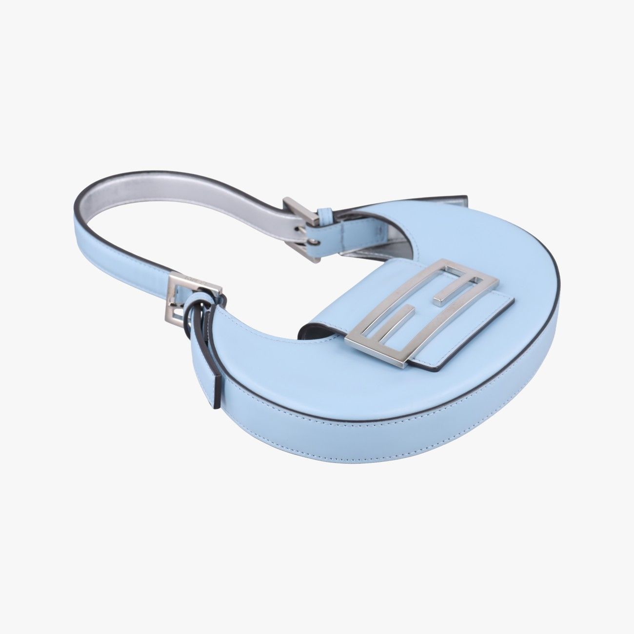 Fendi Cookie Mini Blue Leather Handbag — view 5