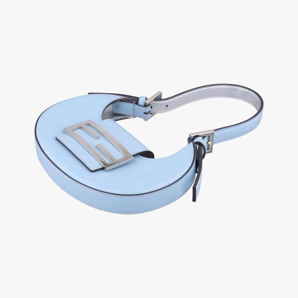 Fendi Cookie Mini Blue Leather Handbag — view 4