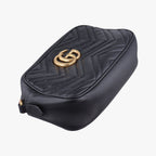 Gucci GG Marmont Black Leather Messenger — view 5