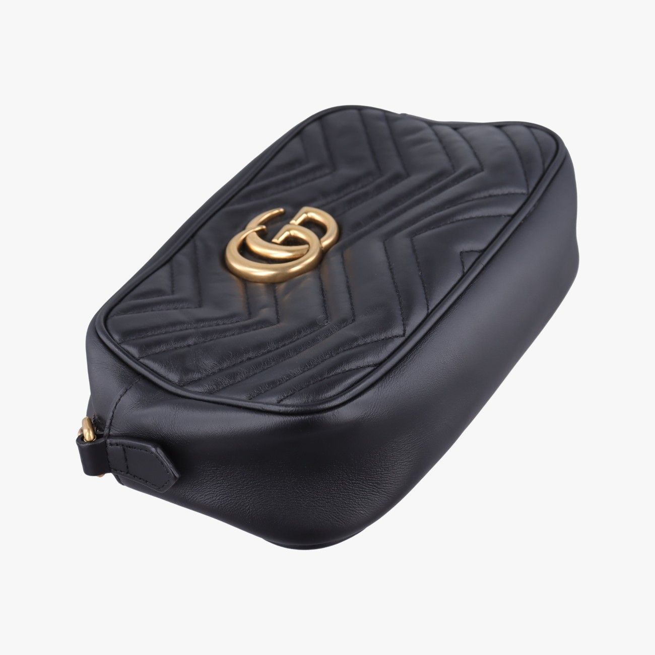 Gucci GG Marmont Black Leather Messenger — view 5