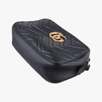 Gucci GG Marmont Black Leather Messenger — view 4