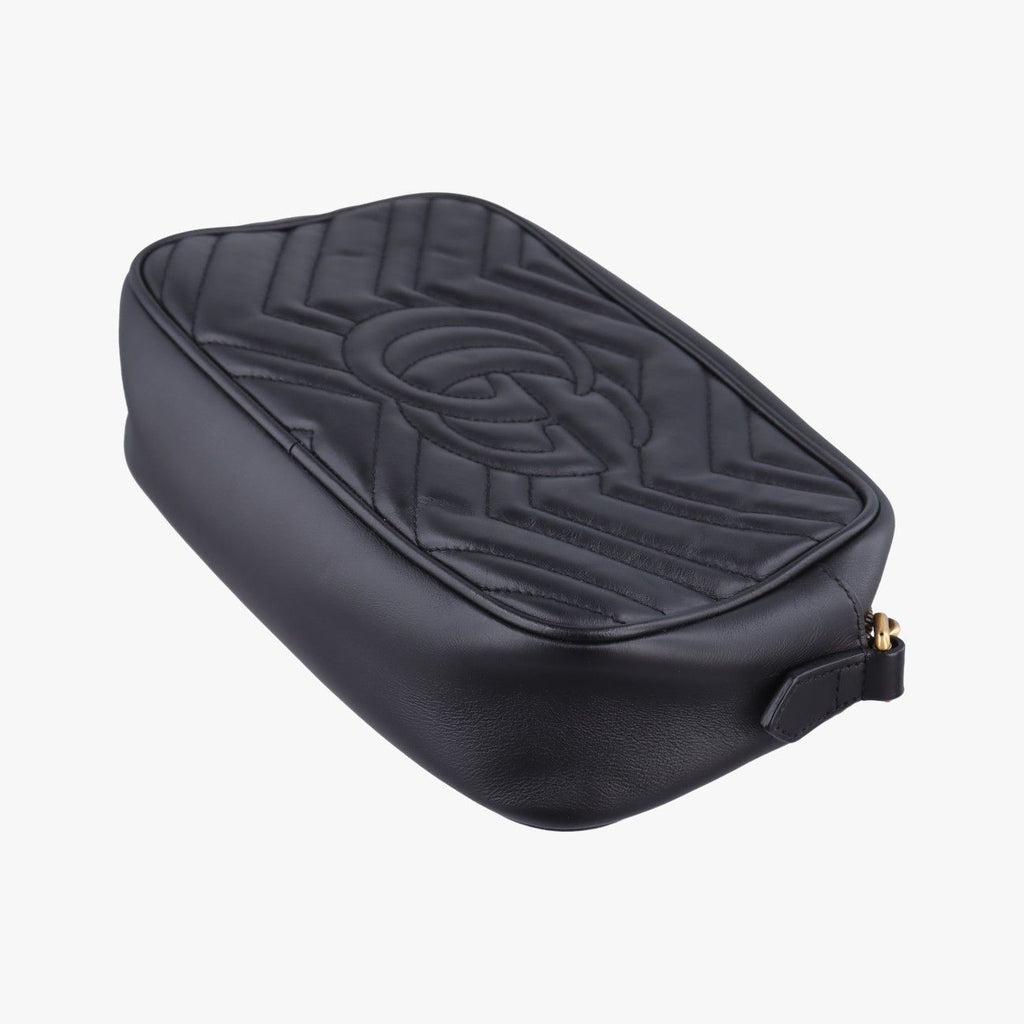 Gucci GG Marmont Black Leather Messenger — view 6