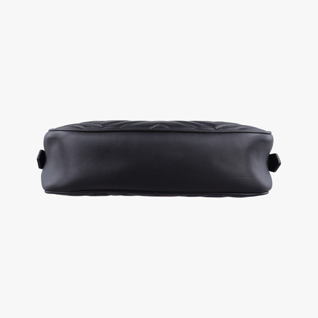 Gucci GG Marmont Black Leather Messenger — view 3
