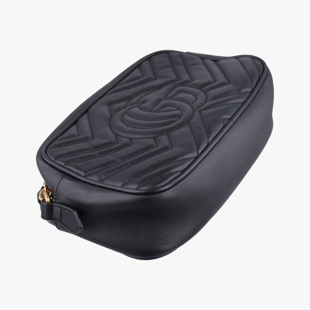 Gucci GG Marmont Black Leather Messenger — view 7