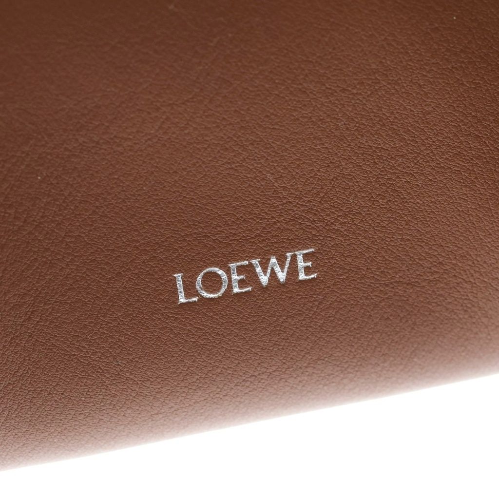 Loewe Hammock Flip Classic Calf Leather 2-Way Shoulder Bag Brown — view 6