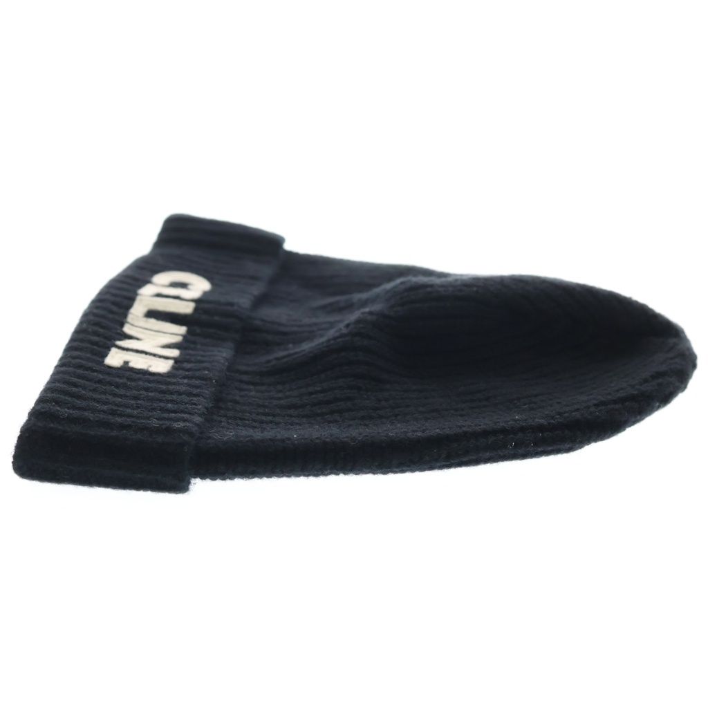 Celine Logo Knit Hat Black — view 3